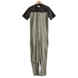 Triple Five Soul Two-Tone Army Green Jumpsuit